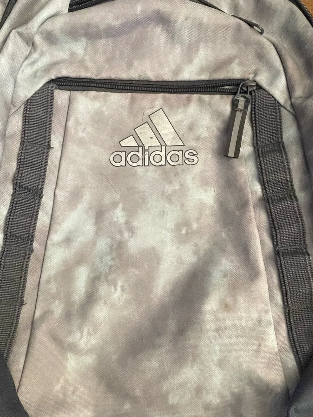 adidas Gray & Teal Ombre Backpack with Matching Lunch Bag
